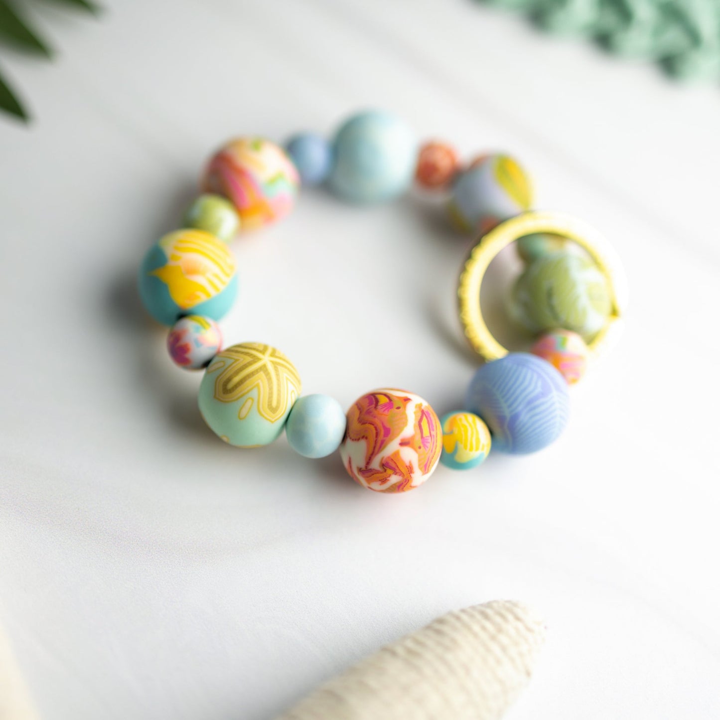 Beach Wrist Keychain