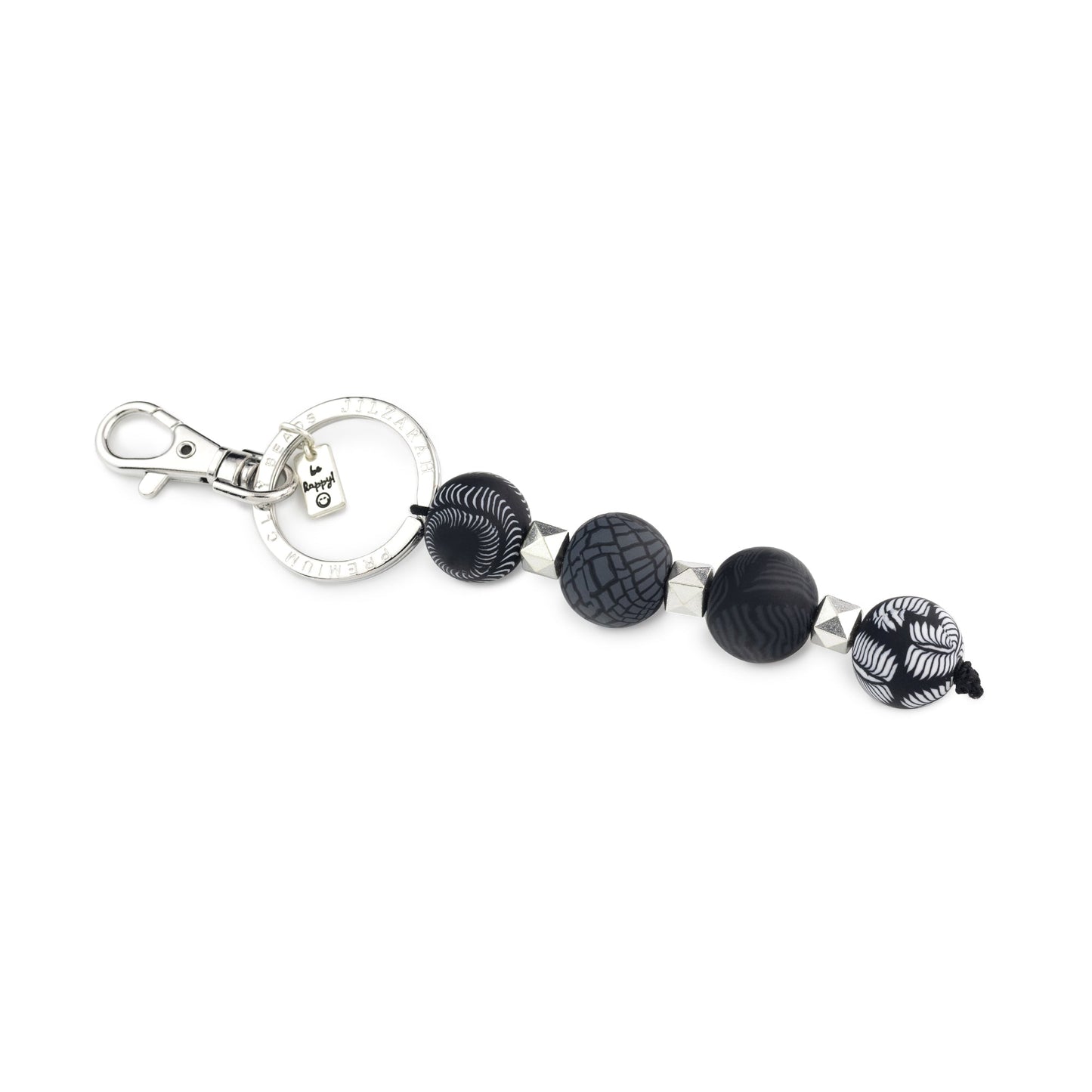 Black four-ball keychain