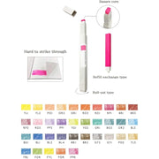 Premium 30-Color Art Marker Set - Water-Based Gel Ink for Drawing, Sketching & Journalin