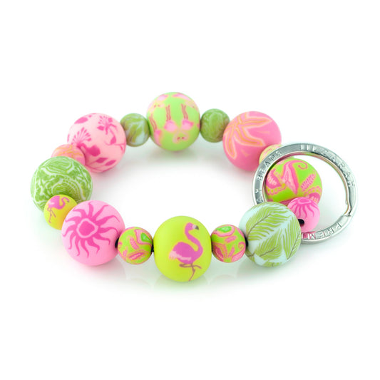Pink Wrist Keychain
