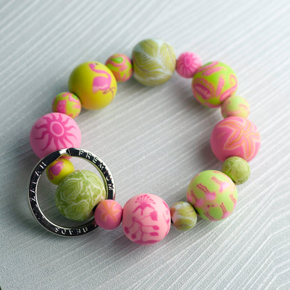 Pink Wrist Keychain