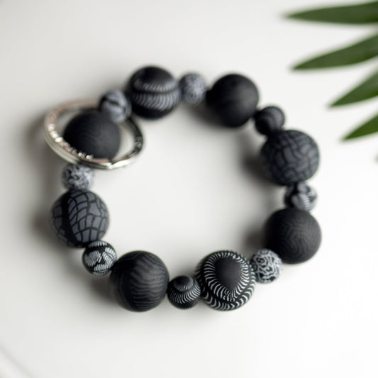 Black Wrist Keychain