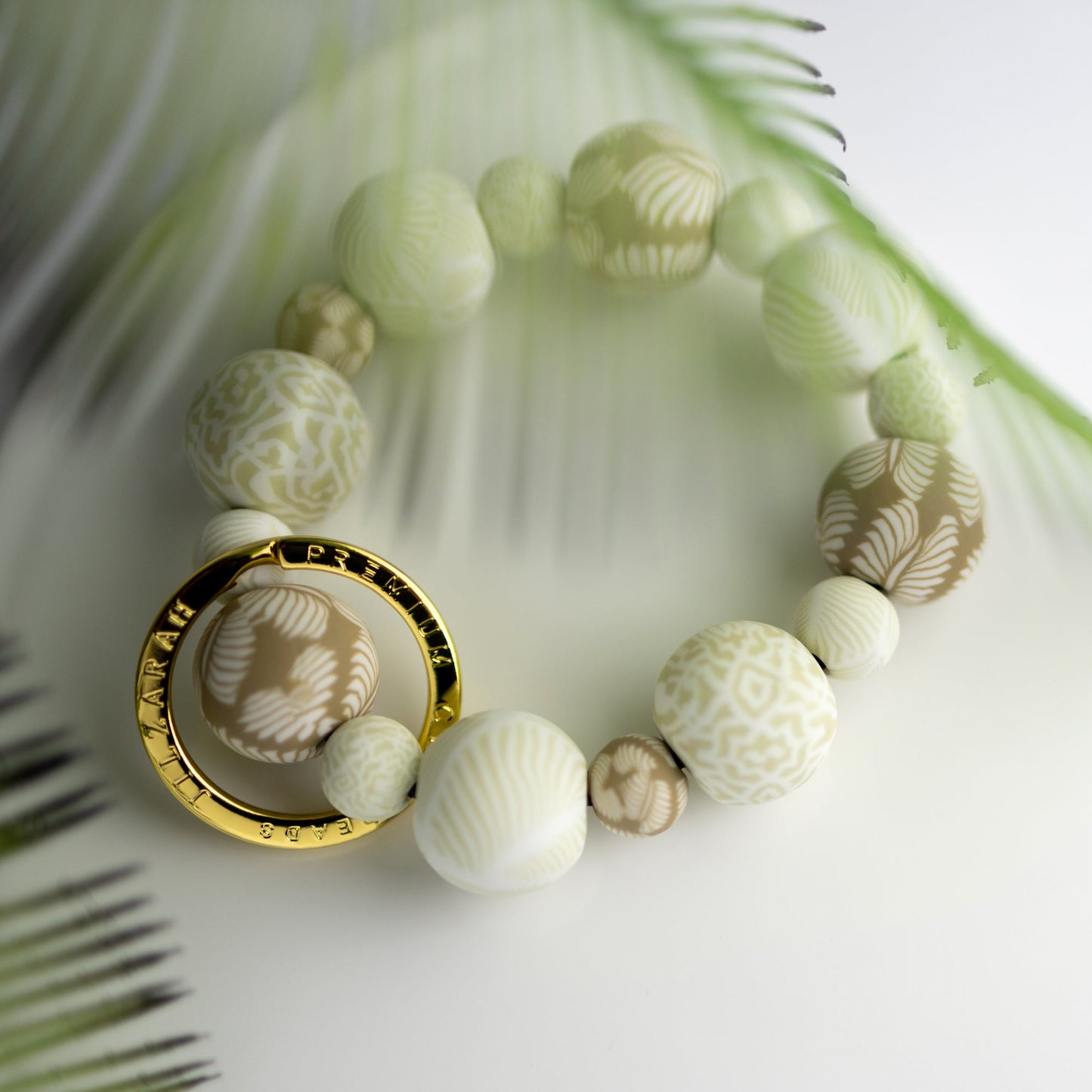 Ivory Palm Wrist Keychain