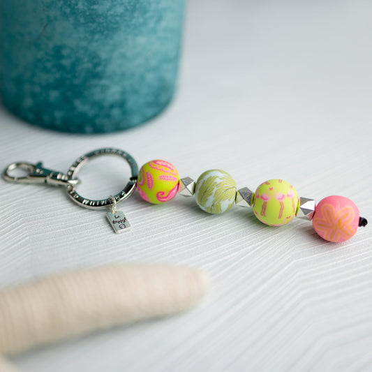 Pink 4-Ball Keychain