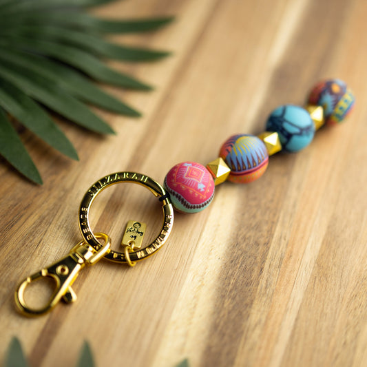 Colorful 4-ball keychain