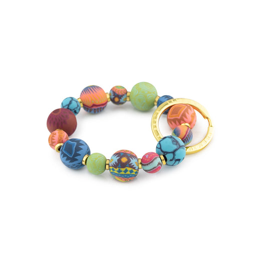 Small Bead Wrist Keychain